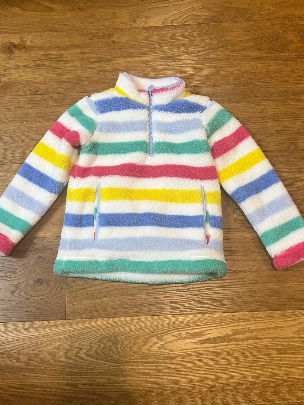 Joules Merridie Cozy Kids Striped Fleece Pullover - Multicolor